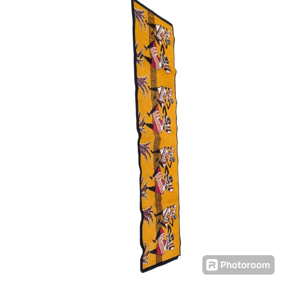 2'x8' African Design Safari runner carpet (wall hanging) - Picture 3 of 5